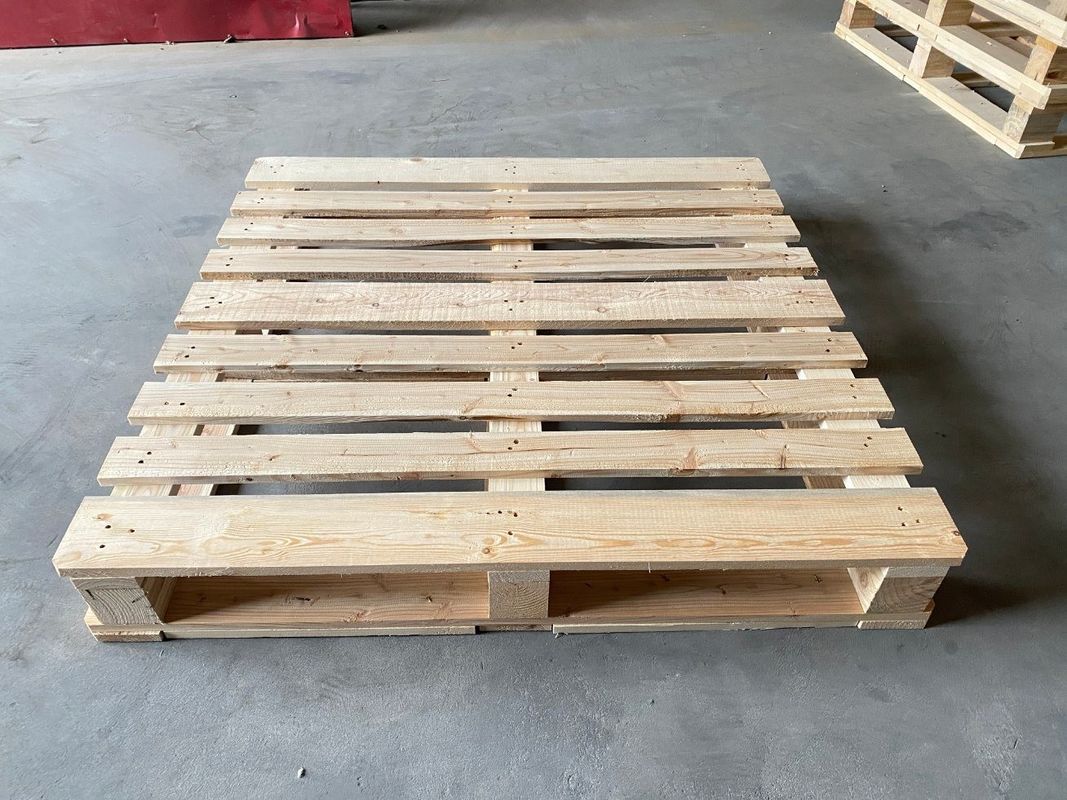 1200 X 1000 X 130mm 4면 목재 팔레트 강성 구조 유로 에팔 고형 목재 팔레트