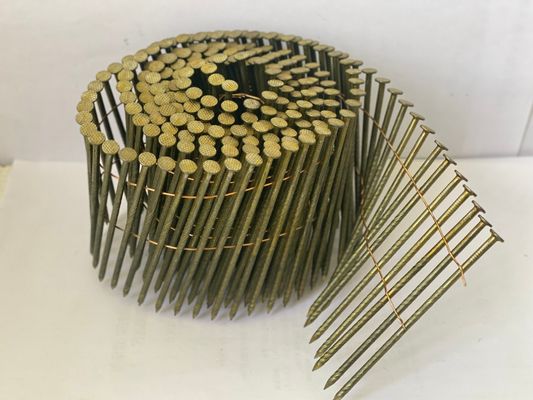 좋은 가격 팔레트 목재 건설을 위한 노란 진열 코일 톱니 온라인으로